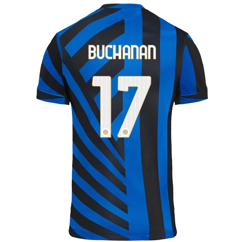 Danxen Hombre Camiseta Tajon Buchanan #17 Azul Negro 1ª Equipación 2024/25 La Camisa México