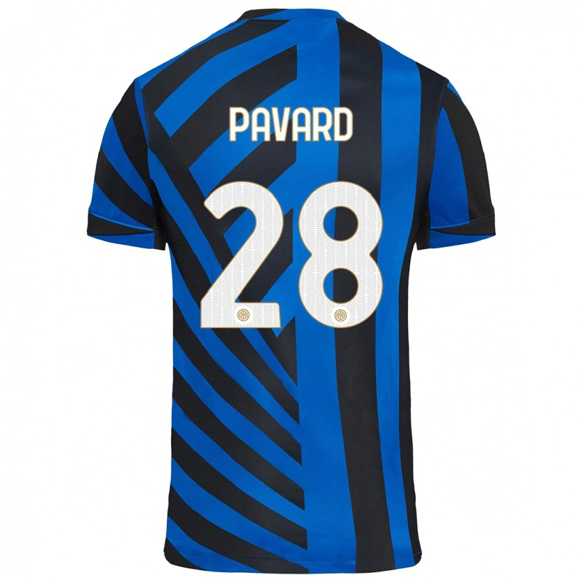 Danxen Hombre Camiseta Benjamin Pavard #28 Azul Negro 1ª Equipación 2024/25 La Camisa México