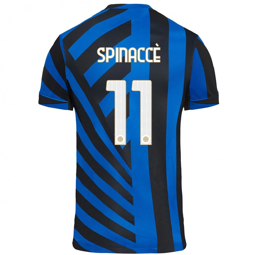Danxen Hombre Camiseta Matteo Spinaccè #11 Azul Negro 1ª Equipación 2024/25 La Camisa México