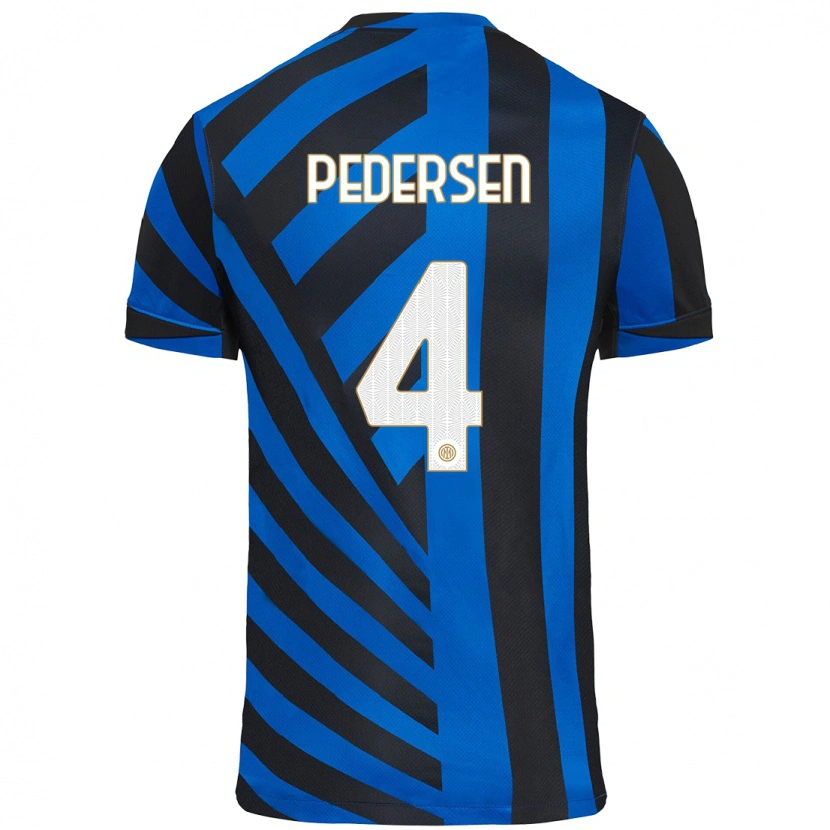 Danxen Hombre Camiseta Sofie Junge Pedersen #4 Azul Negro 1ª Equipación 2024/25 La Camisa México