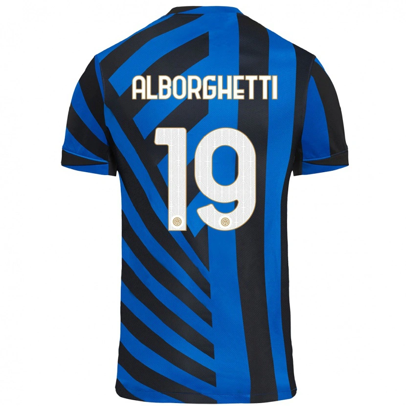 Danxen Hombre Camiseta Lisa Alborghetti #19 Azul Negro 1ª Equipación 2024/25 La Camisa México