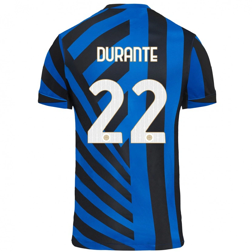 Danxen Hombre Camiseta Francesca Durante #22 Azul Negro 1ª Equipación 2024/25 La Camisa México