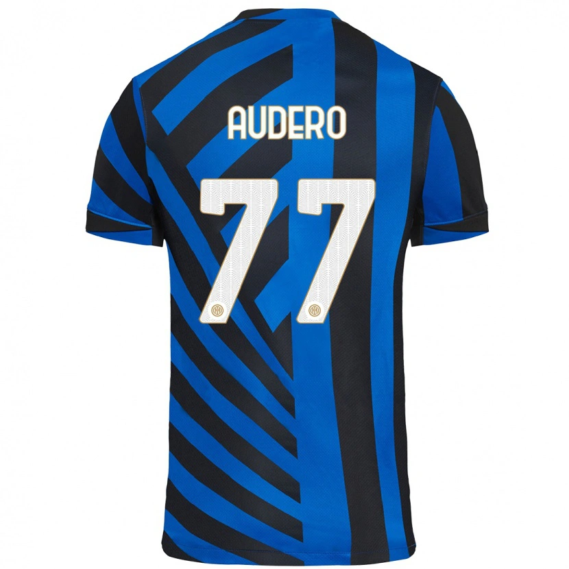 Danxen Hombre Camiseta Emil Audero #77 Azul Negro 1ª Equipación 2024/25 La Camisa México