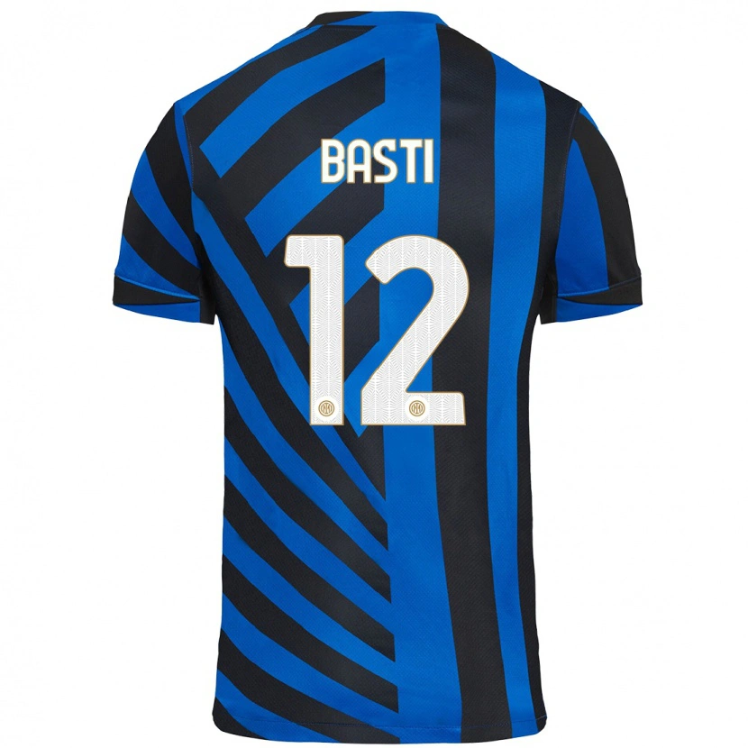 Danxen Hombre Camiseta Matteo Basti #12 Azul Negro 1ª Equipación 2024/25 La Camisa México