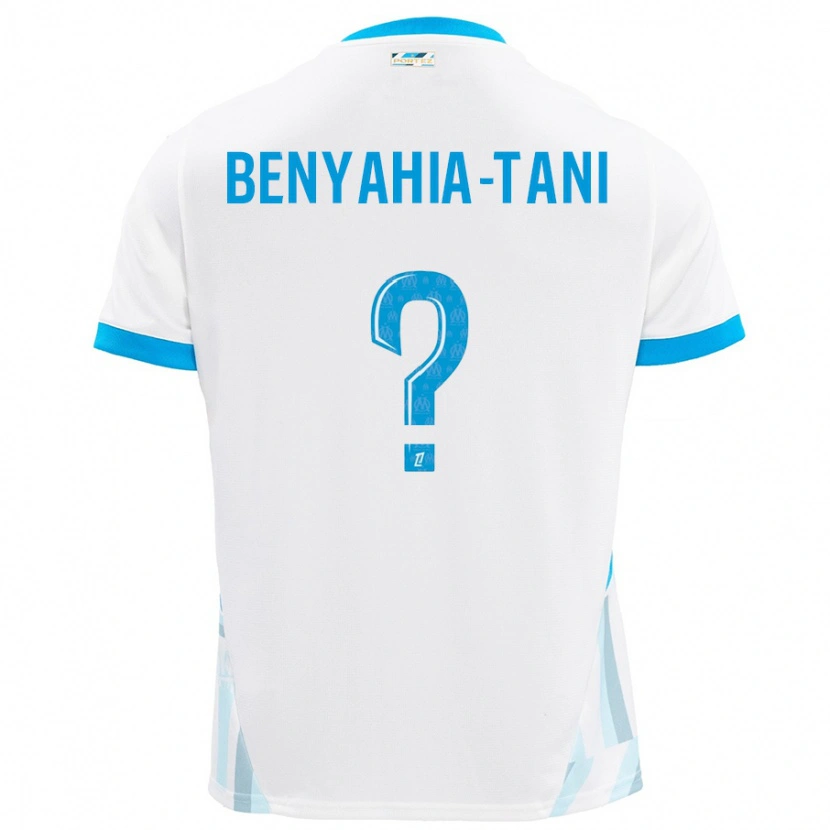 Danxen Hombre Camiseta Aylan Benyahia-Tani #0 Blanco Azul Cielo 1ª Equipación 2024/25 La Camisa México