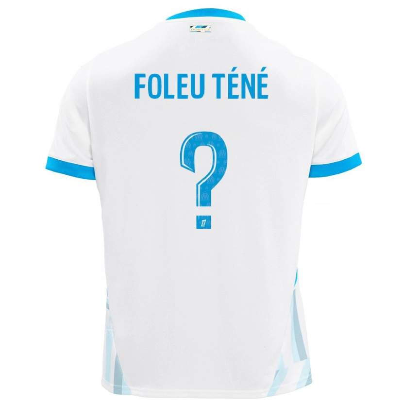 Danxen Hombre Camiseta Krys Foleu Téné #0 Blanco Azul Cielo 1ª Equipación 2024/25 La Camisa México