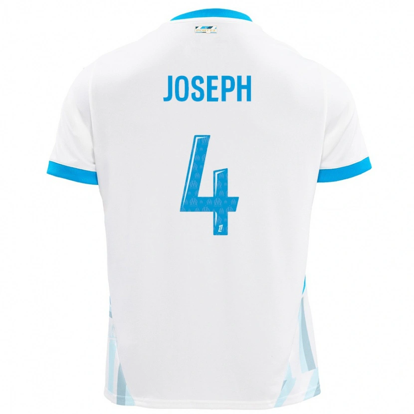 Danxen Hombre Camiseta Tabita Joseph #4 Blanco Azul Cielo 1ª Equipación 2024/25 La Camisa México