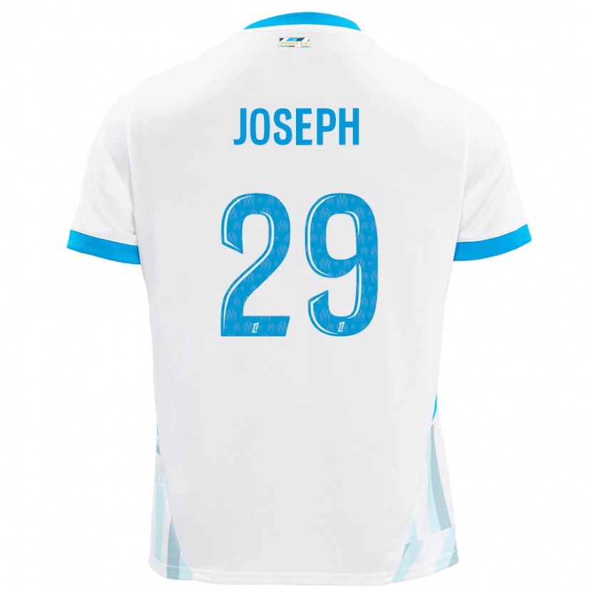 Danxen Hombre Camiseta Darlina Joseph #29 Blanco Azul Cielo 1ª Equipación 2024/25 La Camisa México