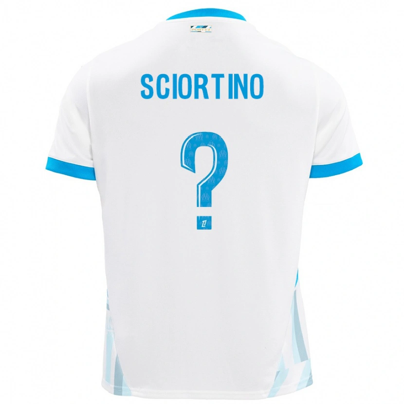 Danxen Hombre Camiseta Paolo Sciortino #0 Blanco Azul Cielo 1ª Equipación 2024/25 La Camisa México