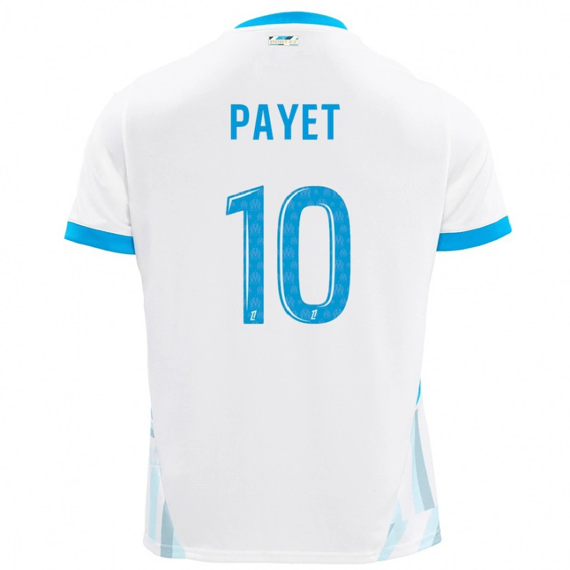 Danxen Hombre Camiseta Dimitri Payet #10 Blanco Azul Cielo 1ª Equipación 2024/25 La Camisa México