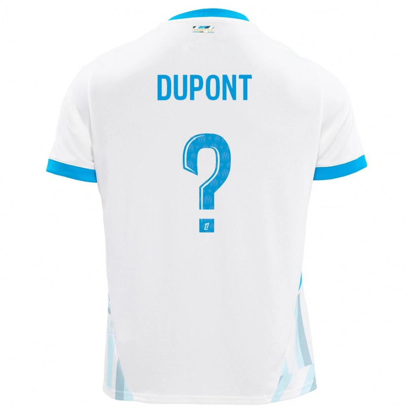 Danxen Hombre Camiseta Hugo Dupont #0 Blanco Azul Cielo 1ª Equipación 2024/25 La Camisa México