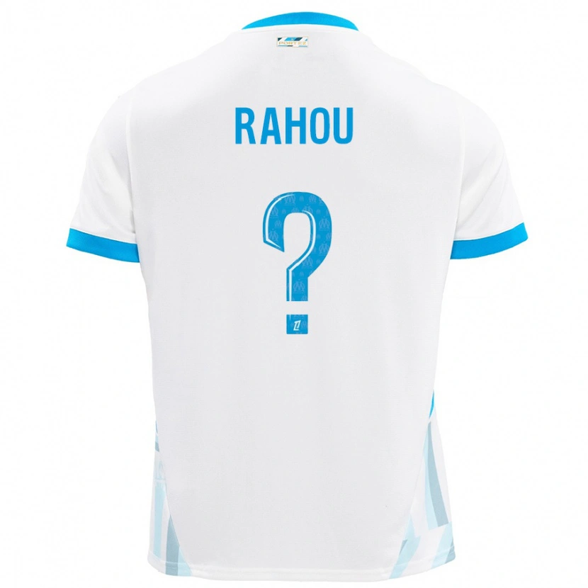 Danxen Hombre Camiseta Jores Rahou #0 Blanco Azul Cielo 1ª Equipación 2024/25 La Camisa México