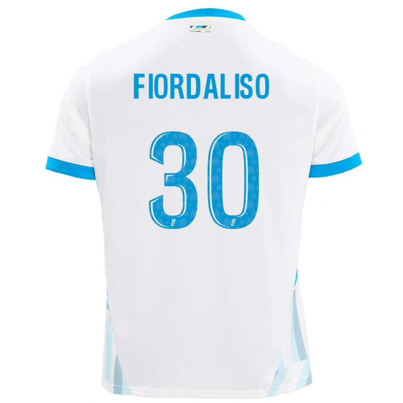 Danxen Hombre Camiseta Thelma Fiordaliso #30 Blanco Azul Cielo 1ª Equipación 2024/25 La Camisa México