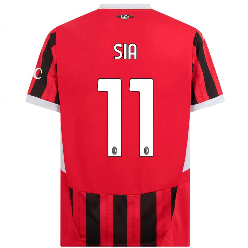 Danxen Hombre Camiseta Diego Sia #11 Rojo Negro 1ª Equipación 2024/25 La Camisa México