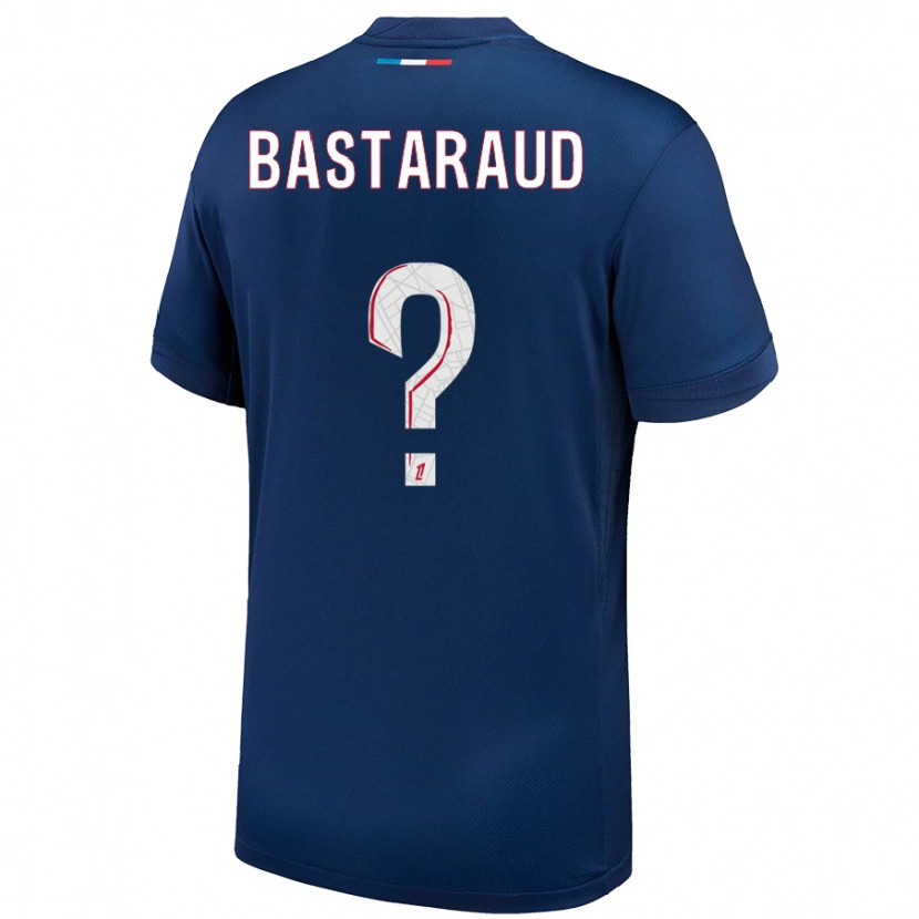 Danxen Hombre Camiseta Yanis Bastaraud #0 Azul Marino Blanco 1ª Equipación 2024/25 La Camisa México