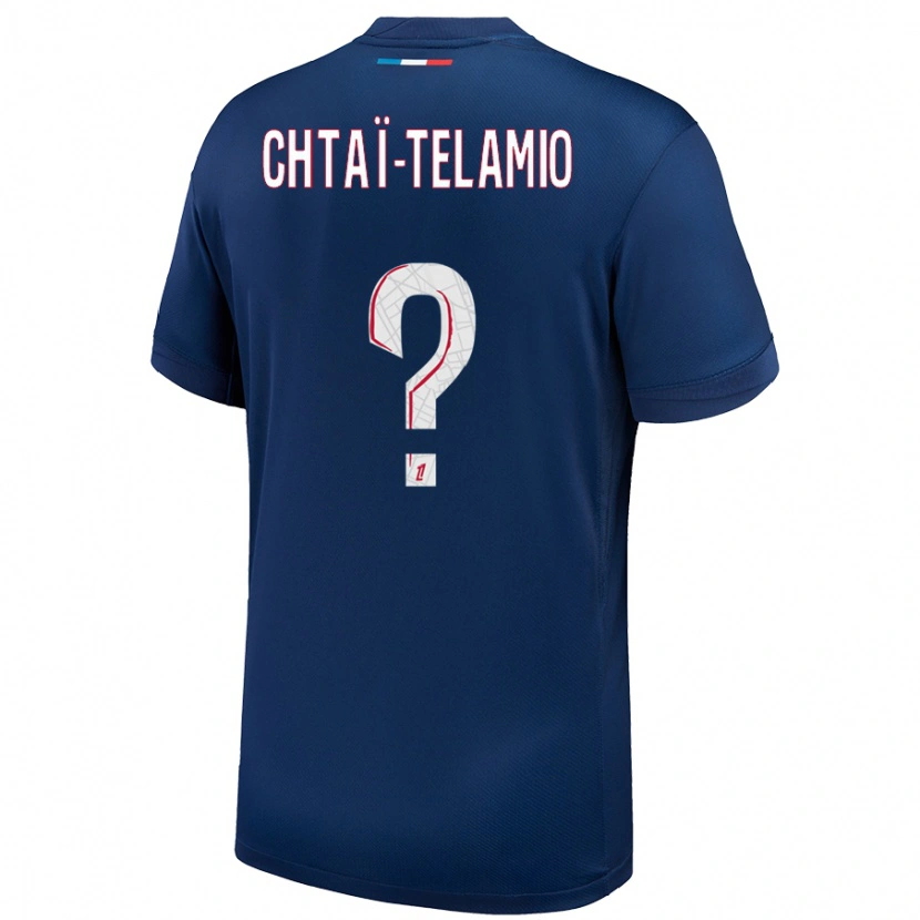 Danxen Hombre Camiseta Zayon Chtaï-Telamio #0 Azul Marino Blanco 1ª Equipación 2024/25 La Camisa México