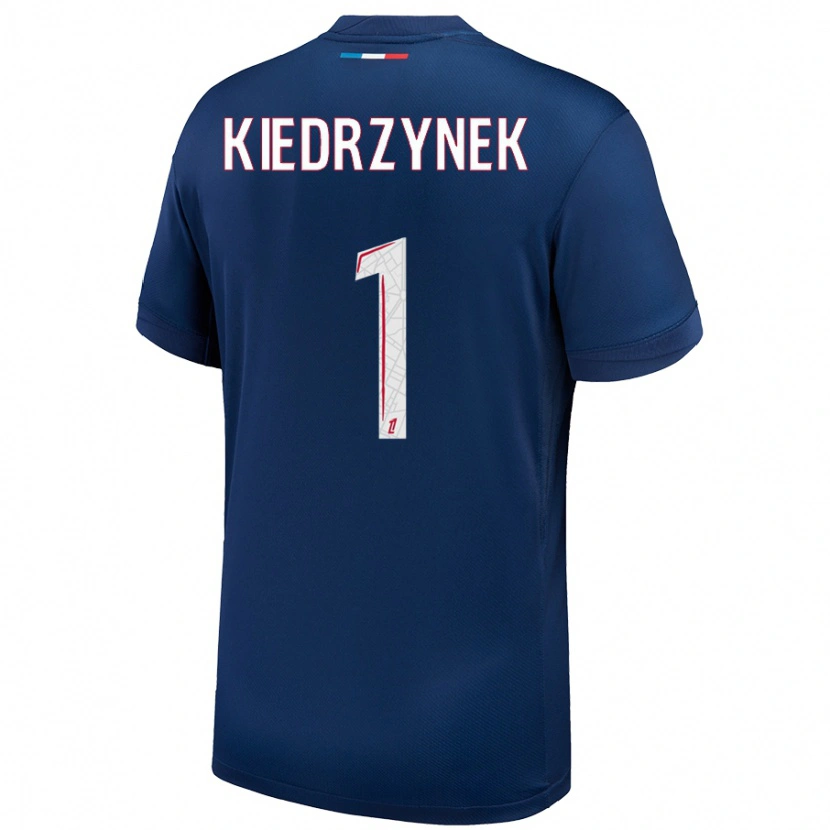 Danxen Hombre Camiseta Katarzyna Kiedrzynek #1 Azul Marino Blanco 1ª Equipación 2024/25 La Camisa México
