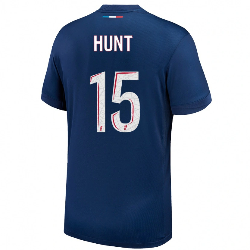 Danxen Hombre Camiseta Clare Hunt #15 Azul Marino Blanco 1ª Equipación 2024/25 La Camisa México