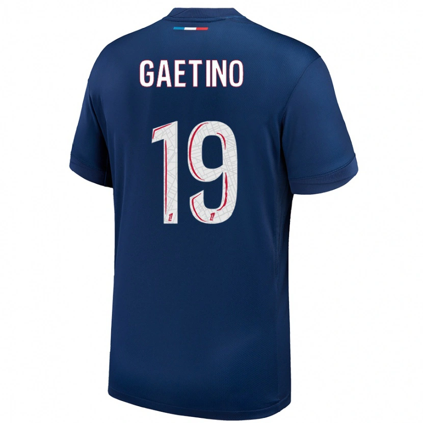 Danxen Hombre Camiseta Eva Gaetino #19 Azul Marino Blanco 1ª Equipación 2024/25 La Camisa México