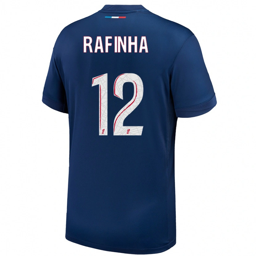 Danxen Hombre Camiseta Rafinha #12 Azul Marino Blanco 1ª Equipación 2024/25 La Camisa México
