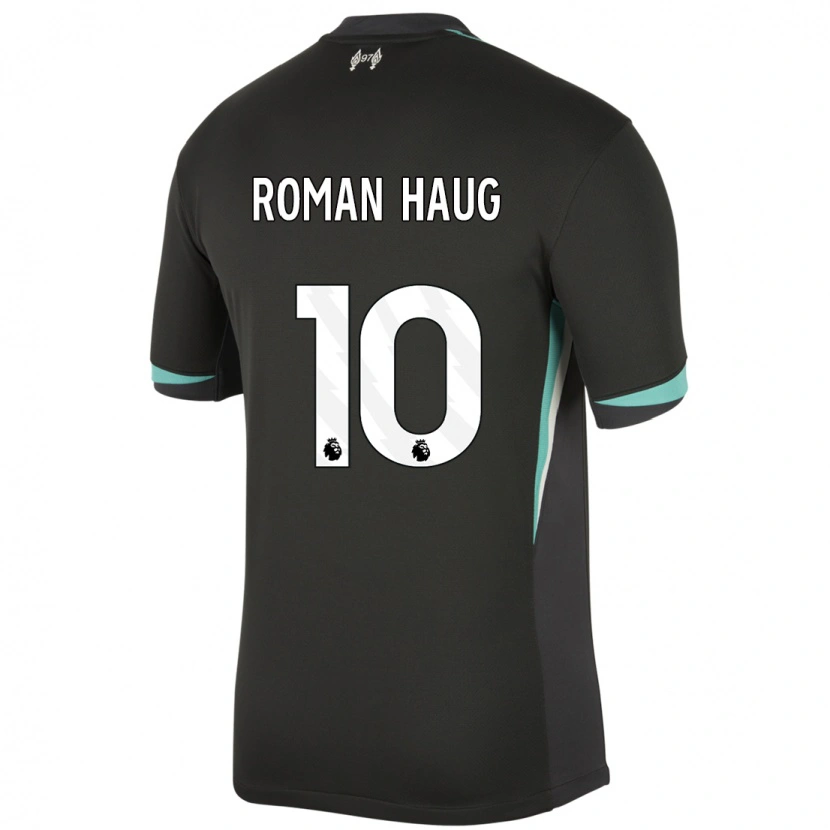 Danxen Hombre Camiseta Sophie Román Haug #10 Negro Antracita Blanco 2ª Equipación 2024/25 La Camisa México