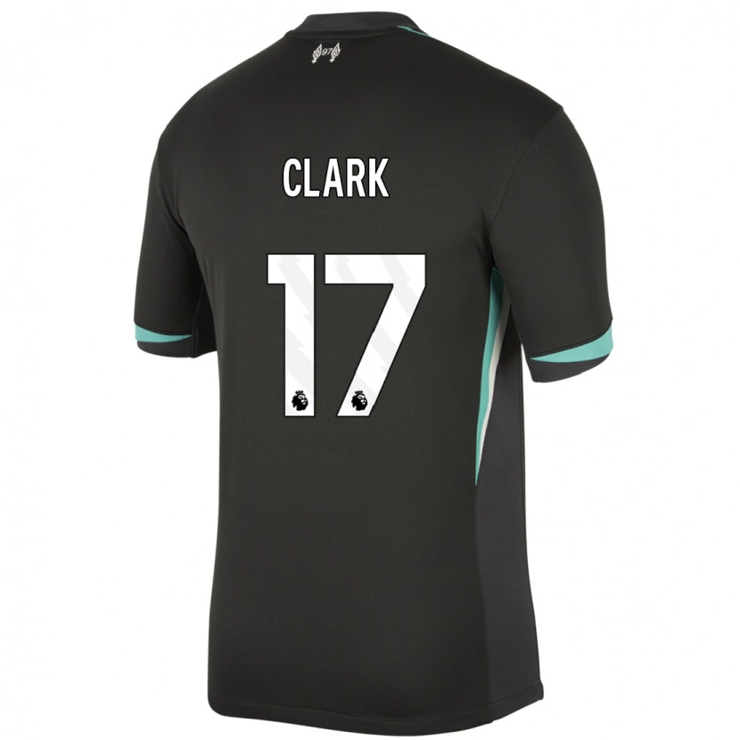 Danxen Hombre Camiseta Jenna Clark #17 Negro Antracita Blanco 2ª Equipación 2024/25 La Camisa México