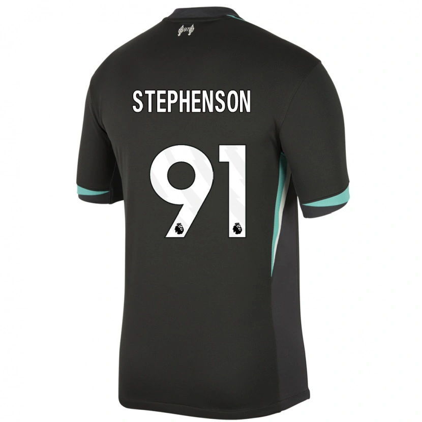 Danxen Hombre Camiseta Luca Stephenson #91 Negro Antracita Blanco 2ª Equipación 2024/25 La Camisa México