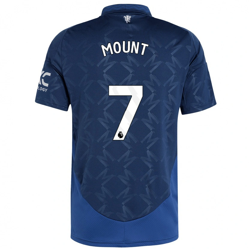 Danxen Hombre Camiseta Mason Mount #7 Índigo 2ª Equipación 2024/25 La Camisa México