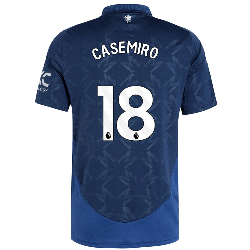 Danxen Hombre Camiseta Casemiro #18 Índigo 2ª Equipación 2024/25 La Camisa México