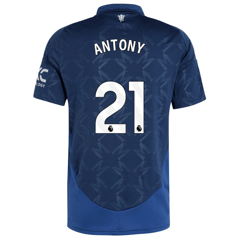 Danxen Hombre Camiseta Antony #21 Índigo 2ª Equipación 2024/25 La Camisa México