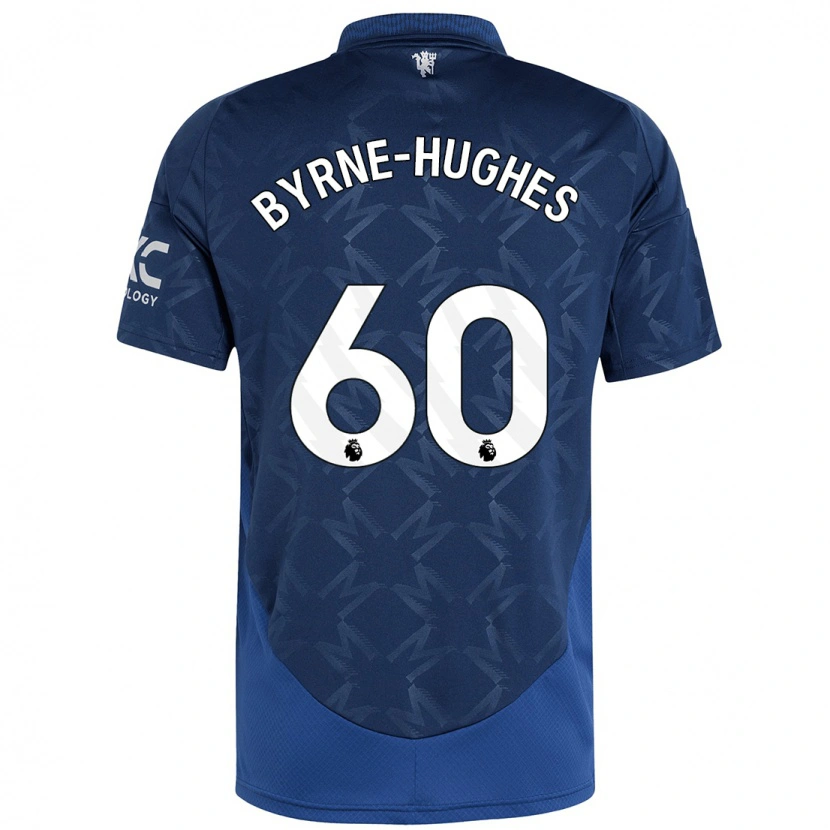 Danxen Hombre Camiseta Cameron Byrne-Hughes #60 Índigo 2ª Equipación 2024/25 La Camisa México