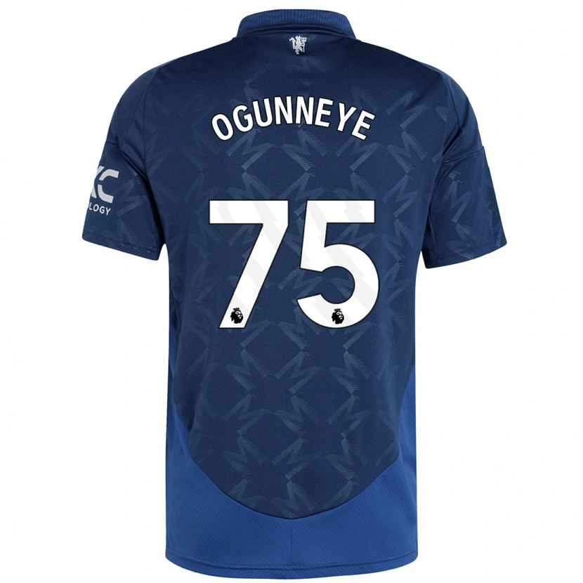Danxen Hombre Camiseta Habeeb Ogunneye #75 Índigo 2ª Equipación 2024/25 La Camisa México