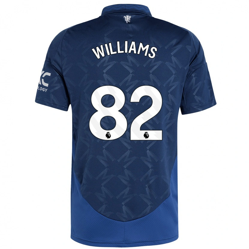 Danxen Hombre Camiseta Ethan Williams #82 Índigo 2ª Equipación 2024/25 La Camisa México