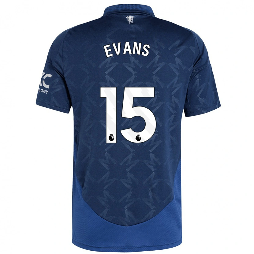 Danxen Hombre Camiseta Gemma Evans #15 Índigo 2ª Equipación 2024/25 La Camisa México