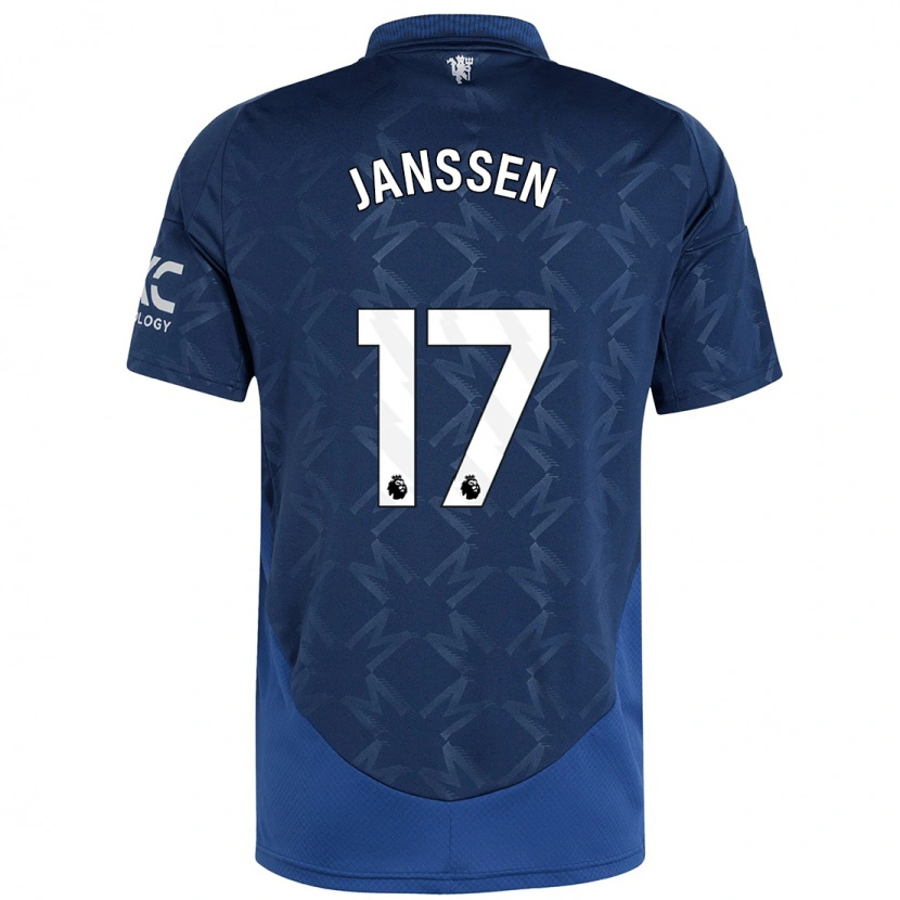 Danxen Hombre Camiseta Dominique Janssen #17 Índigo 2ª Equipación 2024/25 La Camisa México