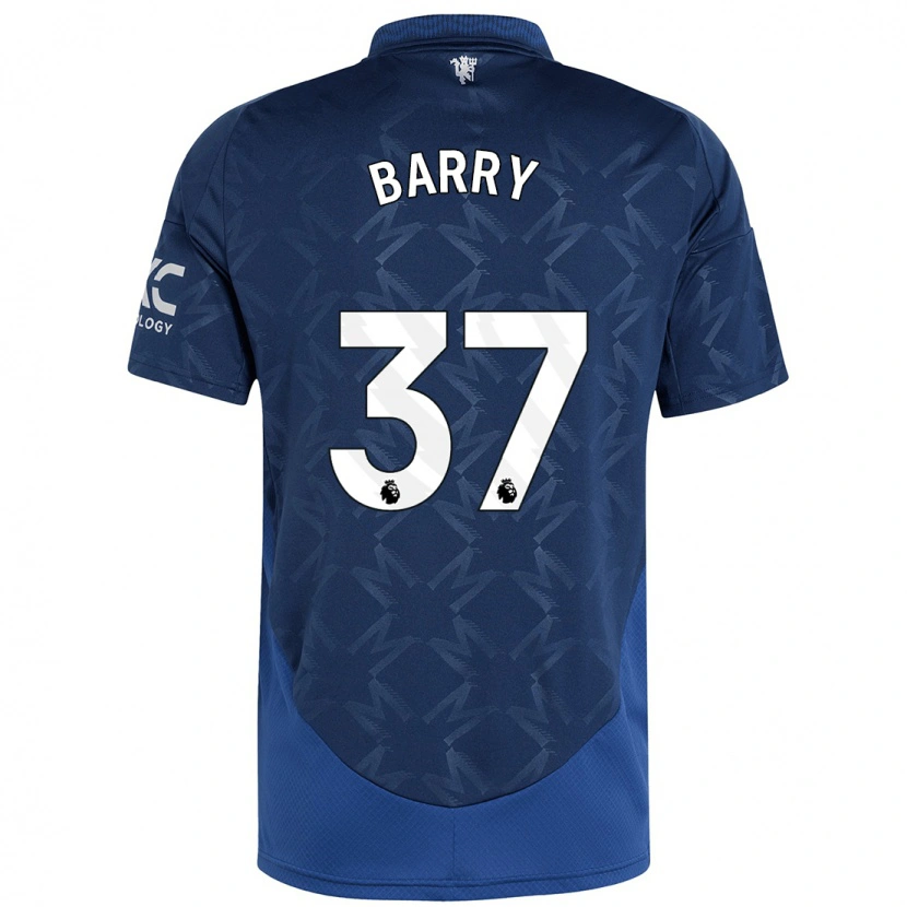 Danxen Hombre Camiseta Keira Barry #37 Índigo 2ª Equipación 2024/25 La Camisa México