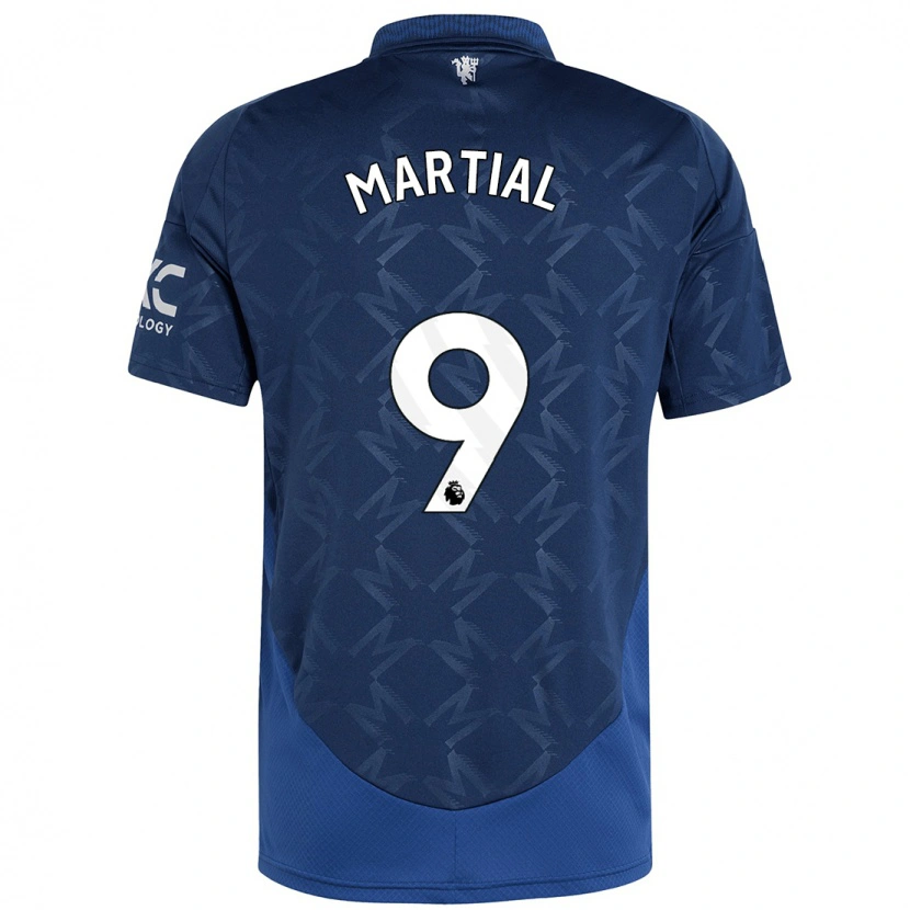 Danxen Hombre Camiseta Anthony Martial #9 Índigo 2ª Equipación 2024/25 La Camisa México