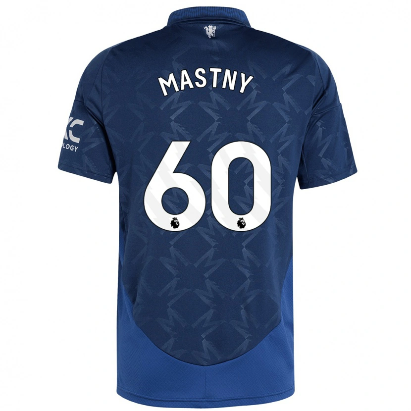 Danxen Hombre Camiseta Ondrej Mastny #60 Índigo 2ª Equipación 2024/25 La Camisa México