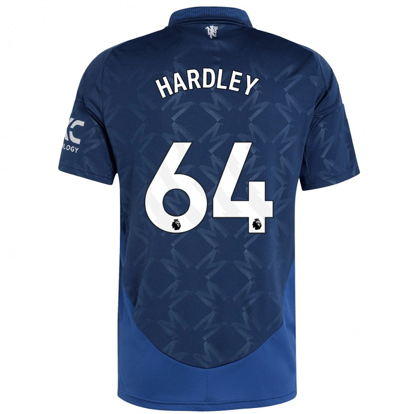 Danxen Hombre Camiseta Bjorn Hardley #64 Índigo 2ª Equipación 2024/25 La Camisa México