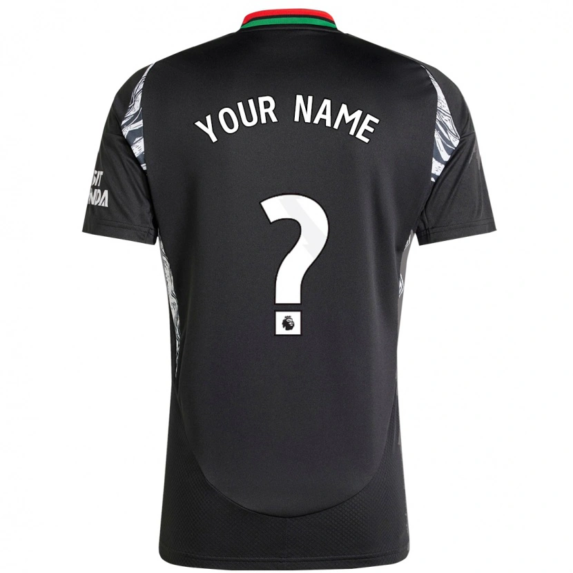 Danxen Hombre Camiseta Su Nombre #0 Negro 2ª Equipación 2024/25 La Camisa México