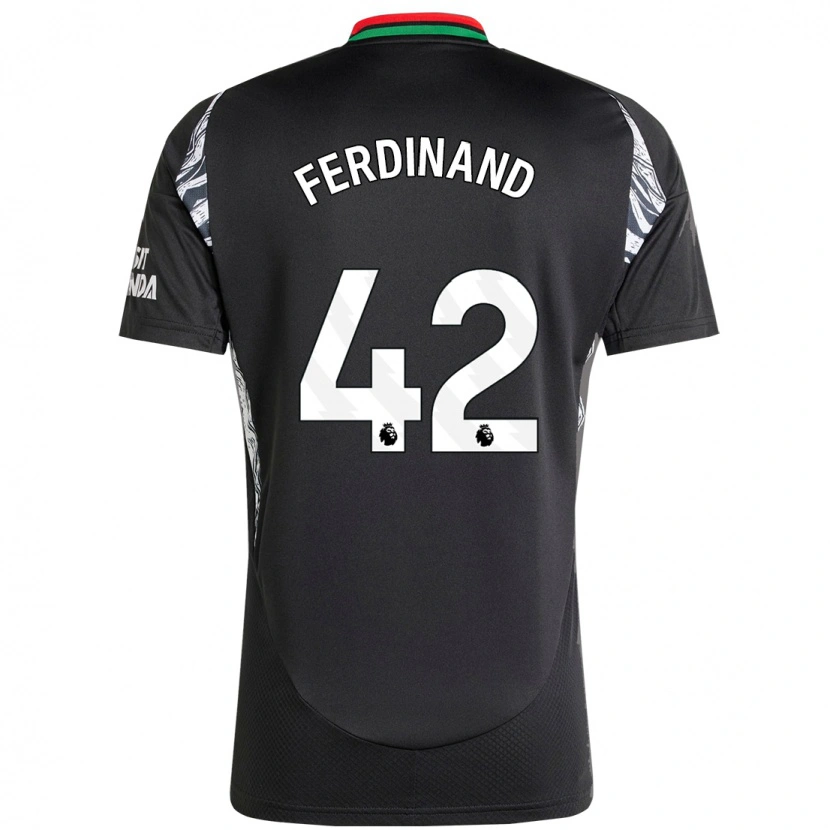 Danxen Hombre Camiseta Seb Ferdinand #42 Negro 2ª Equipación 2024/25 La Camisa México