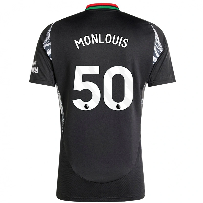 Danxen Hombre Camiseta Zane Monlouis #50 Negro 2ª Equipación 2024/25 La Camisa México
