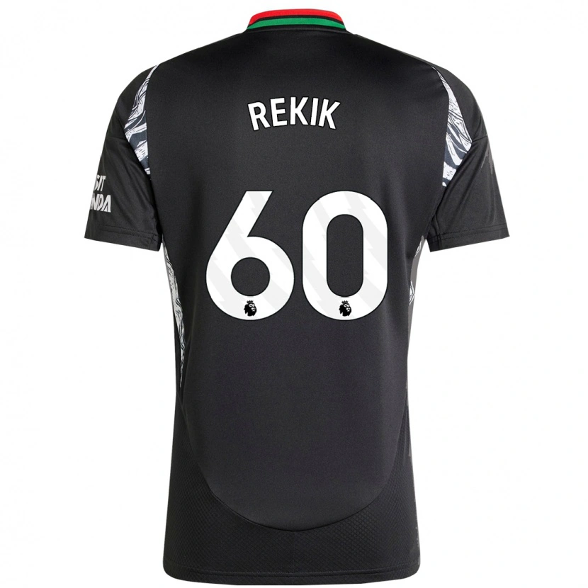 Danxen Hombre Camiseta Omar Rekik #60 Negro 2ª Equipación 2024/25 La Camisa México