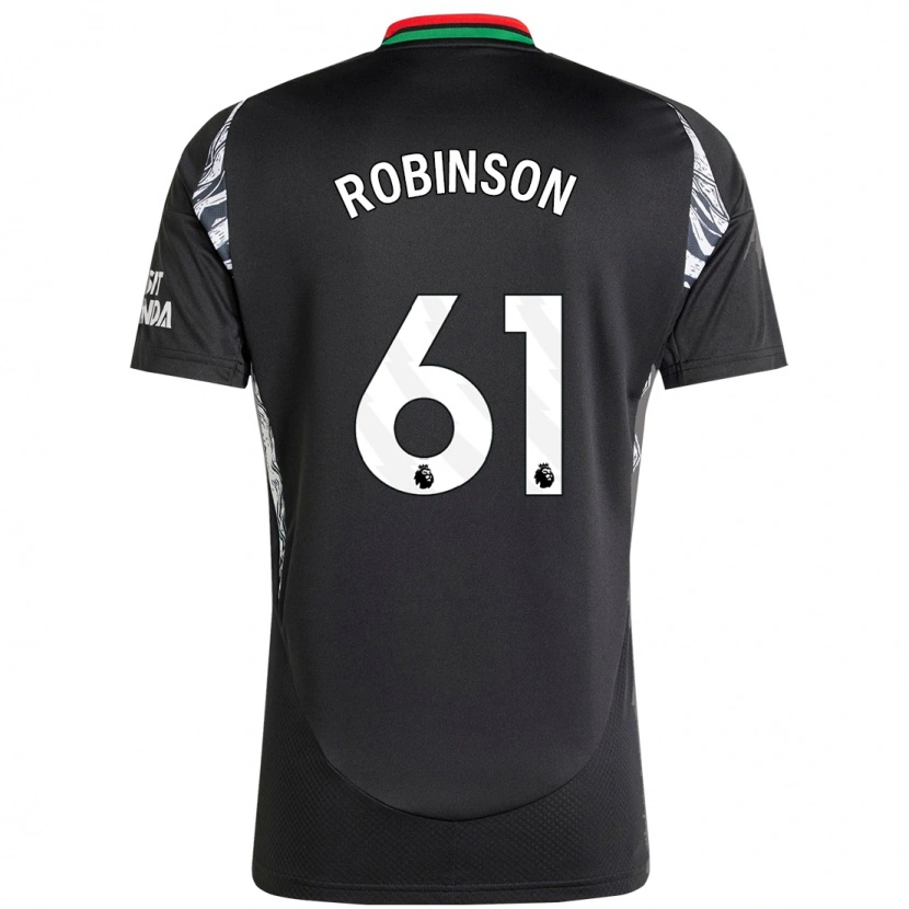 Danxen Hombre Camiseta Josh Robinson #61 Negro 2ª Equipación 2024/25 La Camisa México