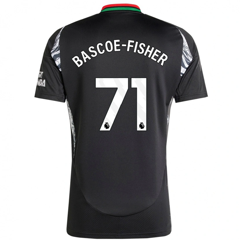 Danxen Hombre Camiseta Jakai Bascoe-Fisher #71 Negro 2ª Equipación 2024/25 La Camisa México