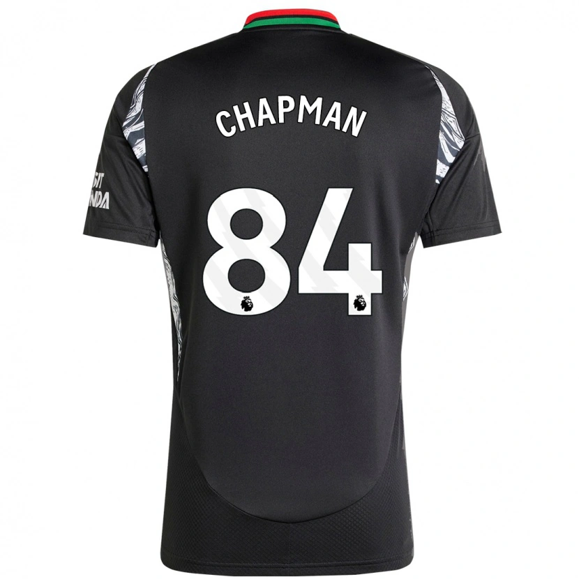 Danxen Hombre Camiseta Samuel Chapman #84 Negro 2ª Equipación 2024/25 La Camisa México