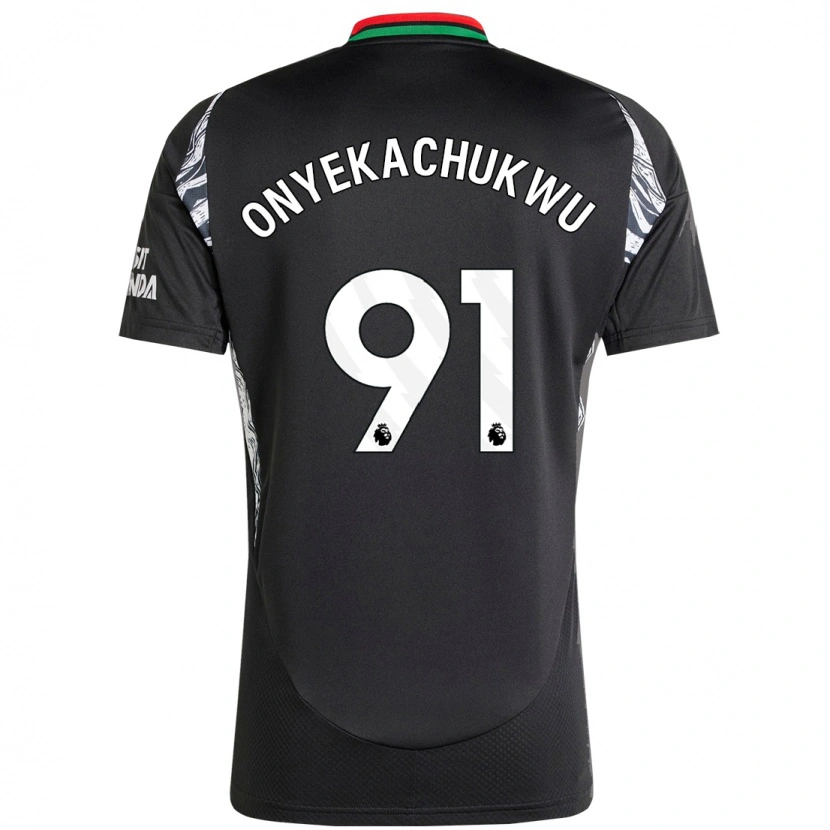 Danxen Hombre Camiseta Samuel Onyekachukwu #91 Negro 2ª Equipación 2024/25 La Camisa México