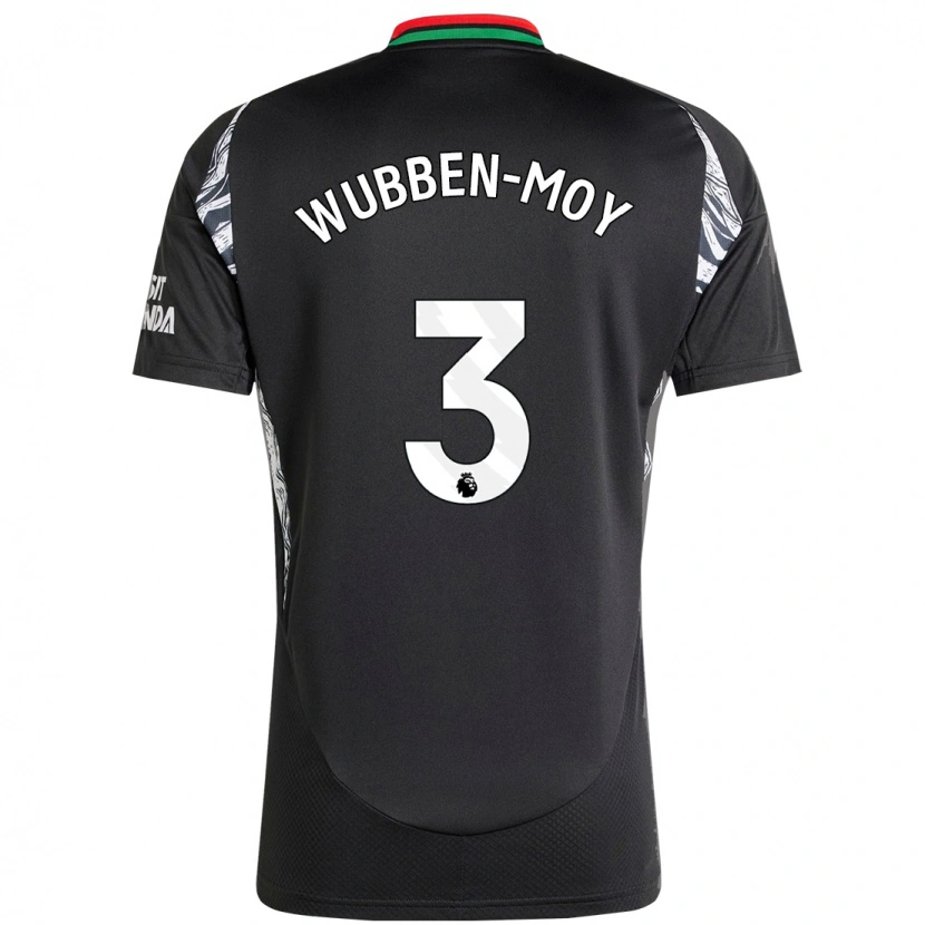 Danxen Hombre Camiseta Lotte Wubben-Moy #3 Negro 2ª Equipación 2024/25 La Camisa México