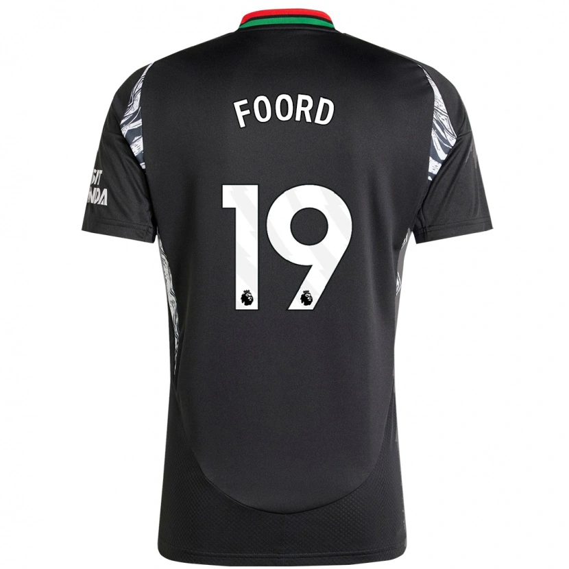 Danxen Hombre Camiseta Caitlin Foord #19 Negro 2ª Equipación 2024/25 La Camisa México