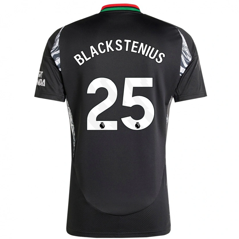 Danxen Hombre Camiseta Stina Blackstenius #25 Negro 2ª Equipación 2024/25 La Camisa México